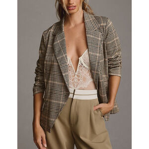 Maeve 'Collegiate' Black Knit Blazer Size S